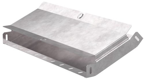 Угол для лотка вертикальный внутренний с крышкой Промрукав Стандарт 45град. 500х50 фото Угол для лотка вертикальный внутренний с крышкой Промрукав Стандарт 45град. 500х50 картинка